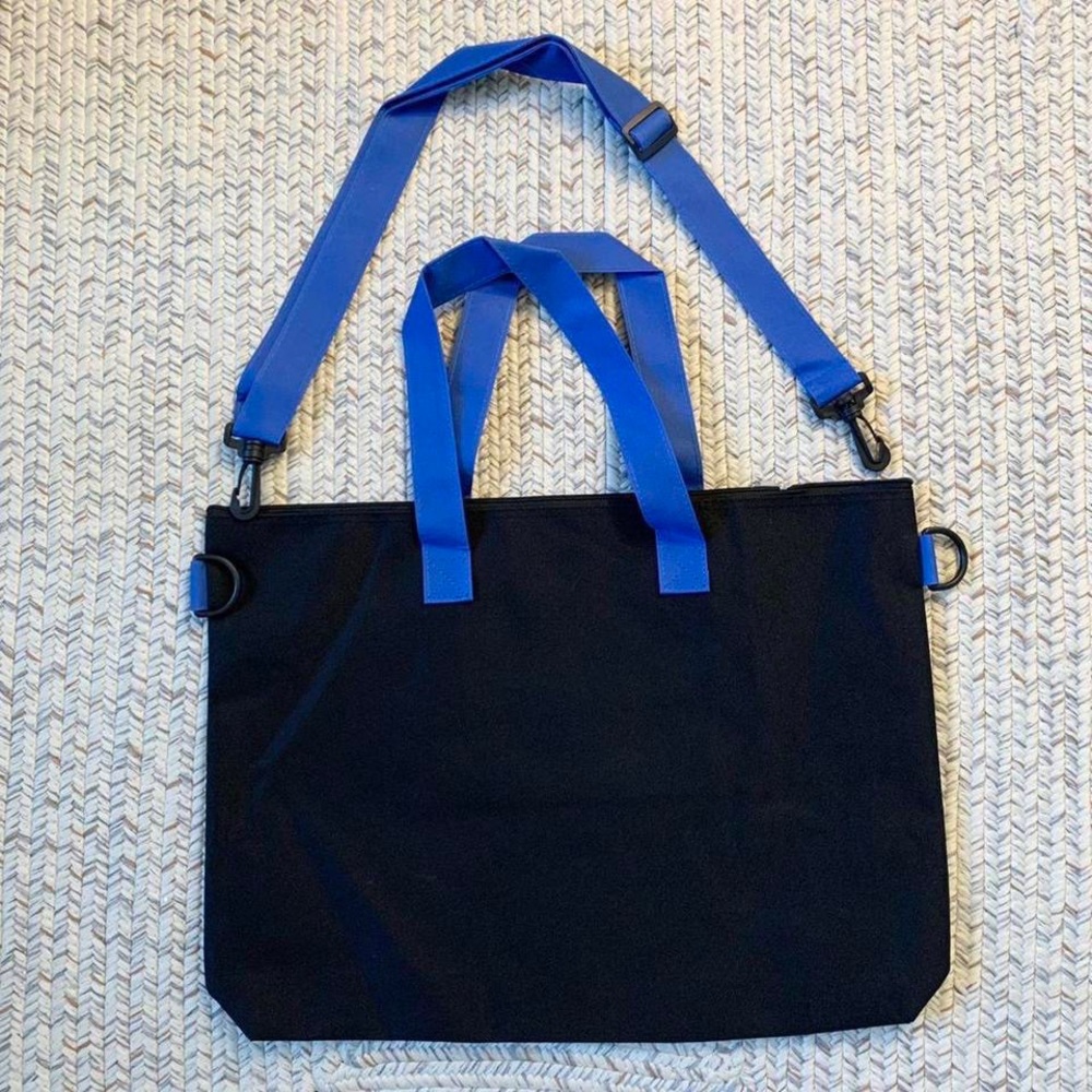 Stussy black tote shoulder handbag bag - Picture 2 of 4